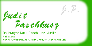 judit paschkusz business card